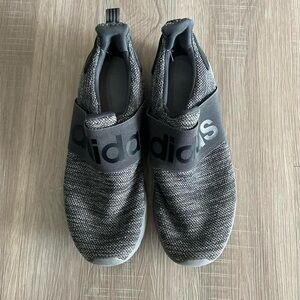 Men’s gray slip on adidas trainers sneakers